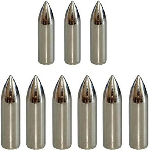 12pcs Glue on Field Points 11/32 Wood Arrow Points Glue on Arrow Tips for Woo…