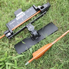 DECUT Archery Fletching Jig Arrow Vanes Fletches Clamp Feather Stick Tool CHARGE
