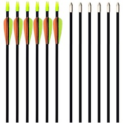 12 Pack 28″ Fiberglass Archery Target Arrows