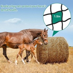 Round Bale Hay Net for Horses,5×5 Feet Knotless Slow Feed Hay Net Feeder for …