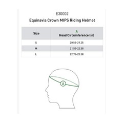 E30002-BL/BL Equinavia Crown MIPS Equestrian Riding Helmet – Black/Black NEW