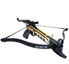 NEW 80 LB ARCHERY HUNTING Gun SELF COCKING PISTOL CROSSBOW W/ ARROWS BOLTS XBOW