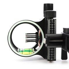 5 Pin Sight Compound Bow 4X 6X 8X Lens 0.019″ Fiber Adjustable Archery Hunting