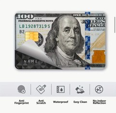 Lot x4 Hundred Dollar Bill USA Currency Money Credit Debit Card Skin Sticker 221