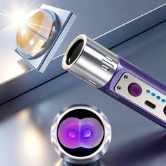 Dual-Wavelength Frequency Flashlight Battery Power Gauge Lights Handheld Tool