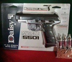 Daisy Powerline Model 5501- .177 Cal BB CO2 Semi-Auto Blowback Pistol – 430 FPS