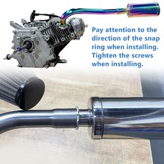 Exhaust Pipe with Muffler For Honda GX160 GX200 Predator 212cc 196cc Engine