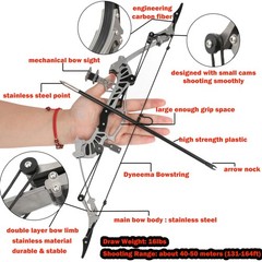 6″/7.4″/7.9″/8.6″/8.8″/9.5″/16″ Compound Bow Set Training Bow RH/LH for Arche…