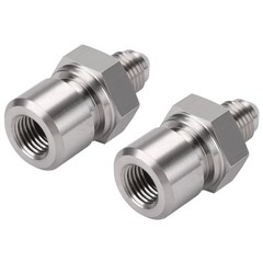 3AN Male to 3/8-24 3/16″ Inverted Flare Stainless Steel 3AN to 3/8-24 – 2PCS