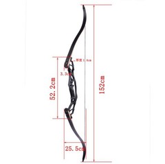 62″ 30-60lbs Takedown Recurve Bow Archery Aluminum Riser Bow Hunting Target