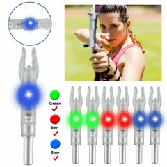 6Pcs Automatically Archery Arrow Lighted Nock for ID 6.2mm/7.62mm Crossbow Bolt
