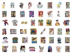 25Pcs Mixed Street Pop Artwork Modern Graffiti Art Colorful Painting Sticker