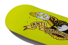Anti Hero Skateboard Deck Shaped Eagle Horse Pill Yellow 10″ x 31.85″