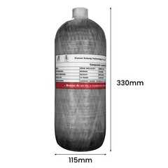 TUXING 300Bar Pcp Air Tank Carbon Fiber HPA Tank 2L with Filling Station M18*1.5