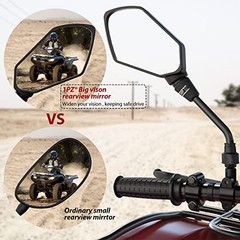 Motorcycle Mirrors ATV Mirrors with 7/8″ Handlebar Mount Compatible with