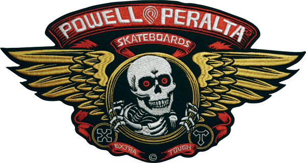 POWELL PERALTA WINGED RIPPER LG PATCH 6.5X12″ LARGE 1 FOOT PATCH !