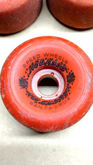 VINTAGE 80’s SLIME BALLS VISION BLURR Skateboard Wheels 60mm 97A RED Green