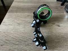 Trophy Ridge Compound Bow Sights And Arrow Quiver.