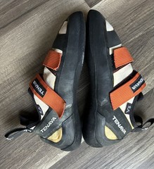 Tenaya RA Climbing Shoes Womens Sz 7 Black & Orange Made In Spain
