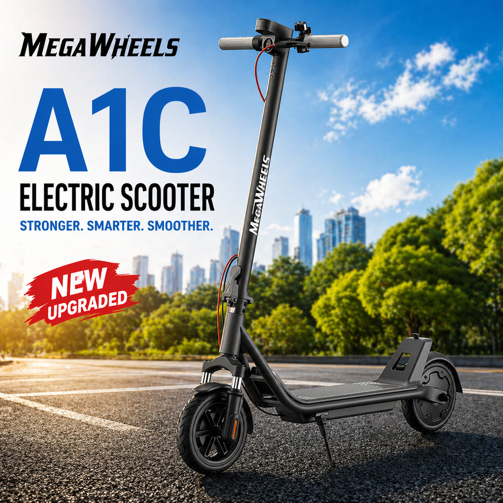 2026 Adults Electric Scooter 25km/h Foldable Scooter &App Shock Absorption 8.5″