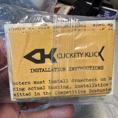 Clickety Klick, bow string clicker, draw check, For Recurves and Longbows “NEW”