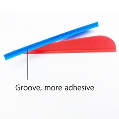 50pcs 3″ 4″Archery Rubber Arrow Vanes Fletches Feather Fletching DIY Bow Hunting