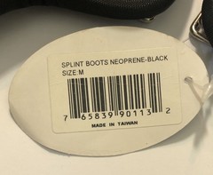 Horse Equine Padded Neoprene Black Splint Boots 2-PACK Sz M By Formay