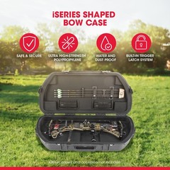 SKB Hard Protective Storage Case, Archery Bow & Arrow iSeries Shaped Case, Black