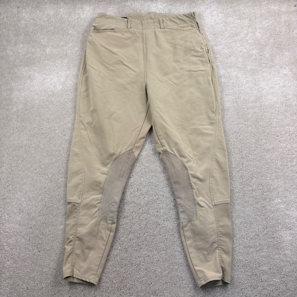 Ariat Jodhpurs Womens Size 34L Beige Flat Front Horse Riding English Reinforced