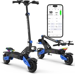 JUNLING 5000W Dual Motor Electric Scooter with Steering Damper MBS Battery 50MPH