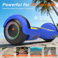 Commugo Hoverboard Electric Bluetooth Speaker LED Self-Balancing Scooter UL 2272