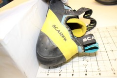 Scarpa Vapor V Italy Made Mens Size 11 45 Microsuede Strap Rock Climbing Shoes