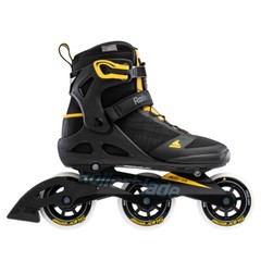 ROLLERBLADE Men’s Macroblade 100 3WD Black/Safron Yellow Fitness Inline Skate