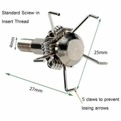 12x 100 Grain Small Game Broadheads Judo & Hammer Arrow Tips Screw-in Arrowheads