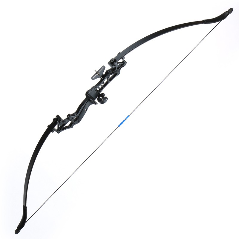 54» Takedown Recurve Bow RH & Fiberglass Arrows Archery Kit for Hunting Target