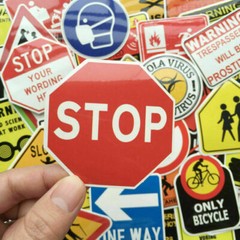 50Pcs Vinyl Warning Skateboard Stickers bomb Laptop Luggage Car Decals Dope Lot