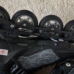 Powerslide Phuzion Radon Black White 80 Men Inline Skates Size 10 M Size 11 W US