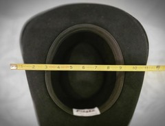 Fiesta Santa Barbara Black Wool Felt Cowboy Style Hat- Leather Decorative Bands