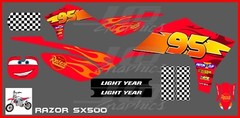 Razor SX500 graphics kit decals THICK AND HIGH GLOSS