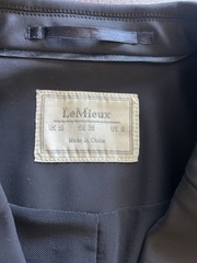 Beautiful Sleek NEW LeMieux Zoe Show Coat Black Size 6 Reg. $379.95 NOW $199