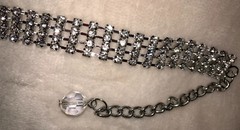 New Boot Chain Bracelet Rhinestone 4 Row Crystals – Adjustable