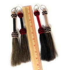 Western Style Horse Hair Keychain, Miniature Horse Quirt Keychain, Cowboy Rodeo