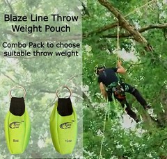 Arborist Throw Line Weight Pouch Bag 2-Pack(8 0z and 12 oz)- Outdoor Tree Climb