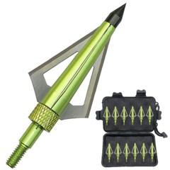 24pcs 3 Fixed Blade Archery Hunting Broadheads 125 Grain with Case Arrow Head