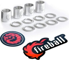High-Performance Skateboard Aluminum Spacer & Zinc Speed Rings – 12 Count Set