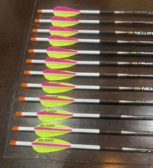 NEW – EASTON – 5.0 Arrows (MATCH GRADE) – 1 DZ – Fletched with AAE Hybrid Vanes