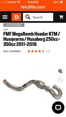 FMF mega bomb header Ktm/Husqvarna/husaberg 250 cc-350 cc 2011 – 2016”