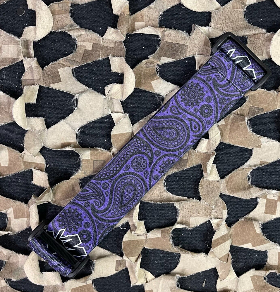 NEW KM Paintball Universal JT Goggle Strap – Limited Edition Purple Bandana