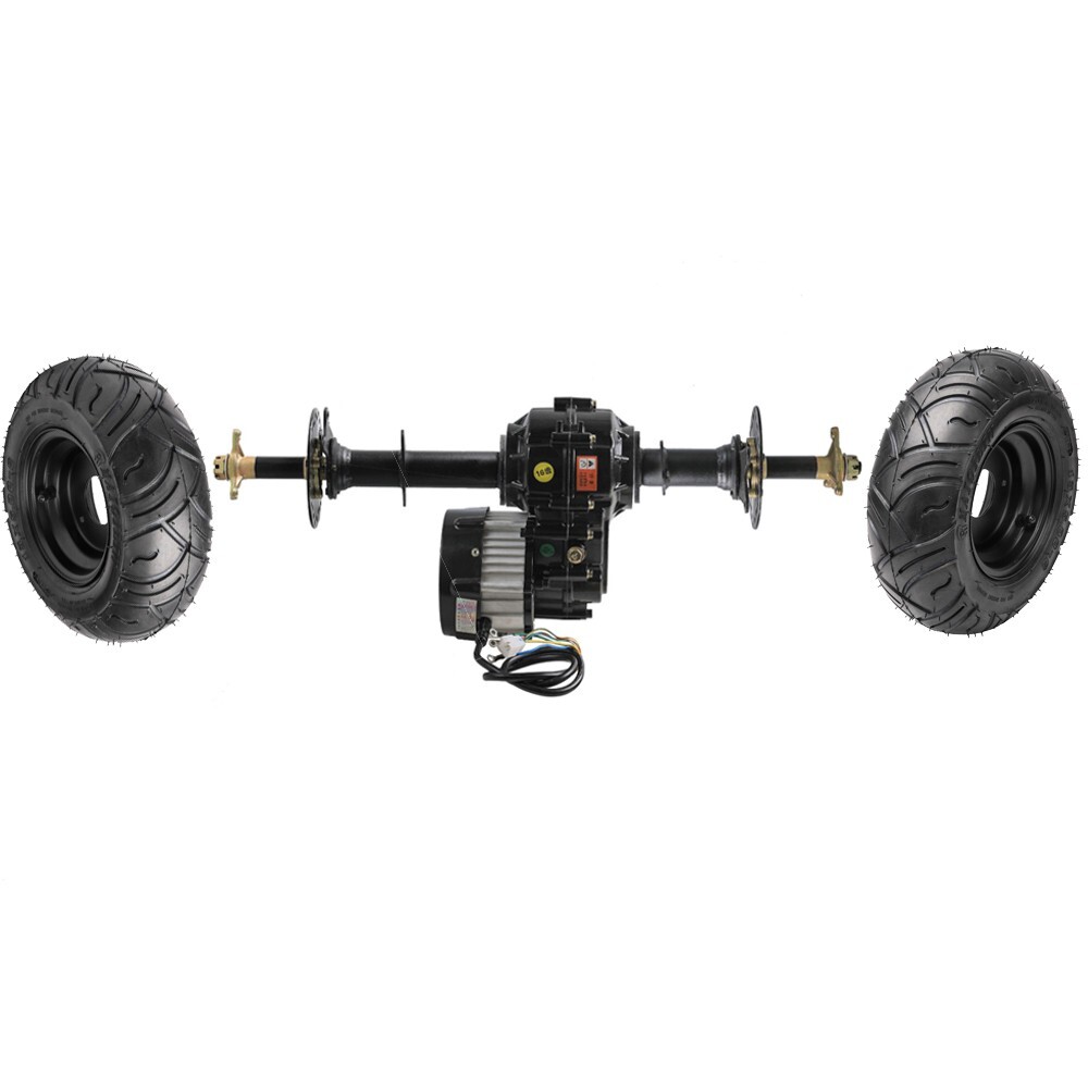 48V 1000W Differential Motor 30″Rear Axle Kit 13×5.00-6 Tire for Trike Golf Cart