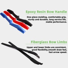 40lbs Archery Recurve Bow Arrows For Adults Teens Beginner Target Recurve Bow